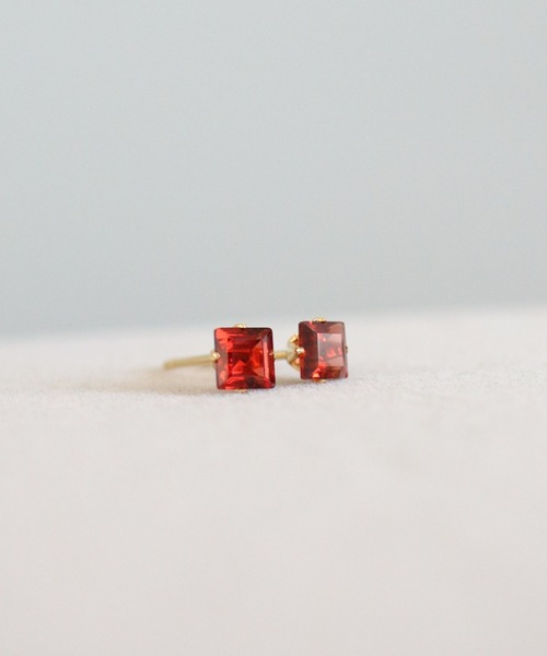 CERCA(チェルカ)の「KAM.accessory/スクエア天然石スタッドピアス/サージカルステンレス316(ピアス(両耳用)・レディース・B/G/I/A/H/C/D/E/F・FREE)」の10枚目の写真