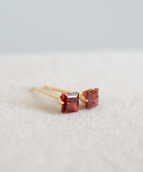 CERCA(チェルカ)の「KAM.accessory/スクエア天然石スタッドピアス/サージカルステンレス316(ピアス(両耳用)・レディース・B/G/I/A/H/C/D/E/F・FREE)」の11枚目の写真