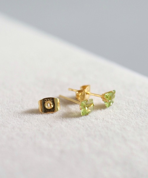 CERCA(チェルカ)の「KAM.accessory/スクエア天然石スタッドピアス/サージカルステンレス316(ピアス(両耳用)・レディース・B/G/I/A/H/C/D/E/F・FREE)」の16枚目の写真