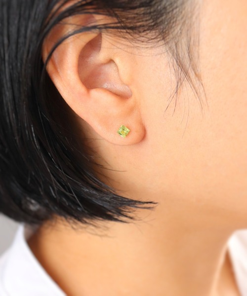 CERCA(チェルカ)の「KAM.accessory/スクエア天然石スタッドピアス/サージカルステンレス316(ピアス(両耳用)・レディース・B/G/I/A/H/C/D/E/F・FREE)」の17枚目の写真