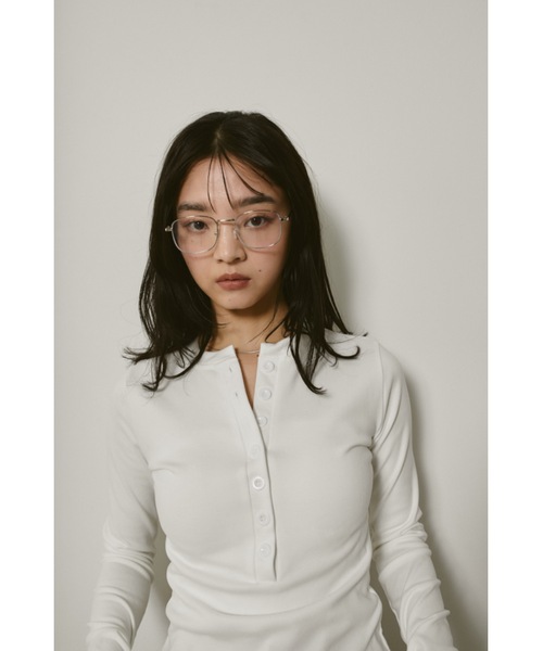 DRWCYS(ドロシーズ)の「ヘンリーネックプルオーバー(Tシャツ/カットソー・レディース・ホワイト/ブラック・FREE)」の15枚目の写真