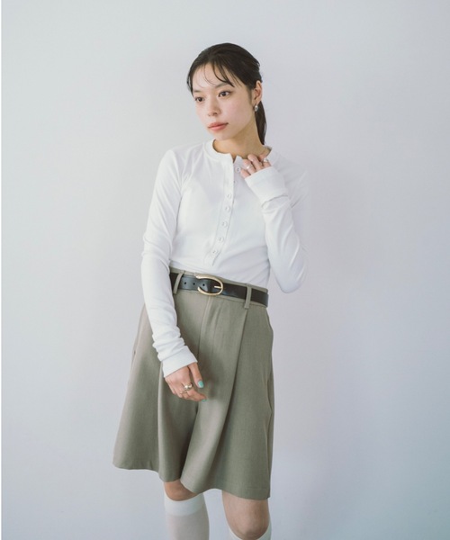 DRWCYS(ドロシーズ)の「ヘンリーネックプルオーバー(Tシャツ/カットソー・レディース・ホワイト/ブラック・FREE)」の22枚目の写真