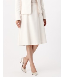 【セレモニー】フレアスカート ハンドウォッシュ TRドビー ストレッチ 織柄 セットアップ