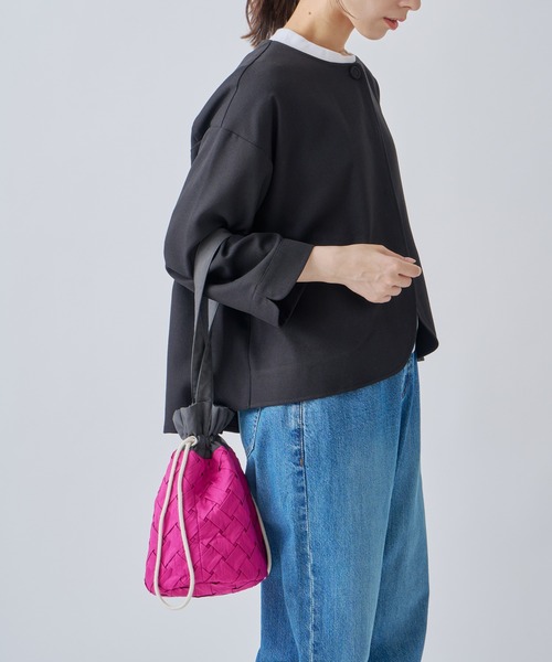 Kelen（ケレン）の「「KELEN / ケレン」 スモッキングデザインバッグ SUNNY（トートバッグ・レディース・ブルー/ブラック/イエロー/ピンク・FREE）」の6枚目の写真