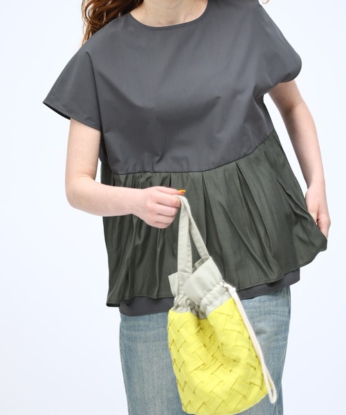 Kelen（ケレン）の「「KELEN / ケレン」 スモッキングデザインバッグ SUNNY（トートバッグ・レディース・ブルー/ブラック/イエロー/ピンク・FREE）」の10枚目の写真