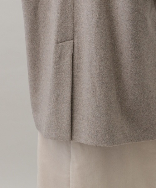 GLOBAL WORK(グローバルワーク)の「MATINEE LINE/ウールWジャケットコート/211387(テーラードジャケット・レディース・グレイッシュベージュ/ブラック/グレー・MEDIUM/LARGE)」の17枚目の写真