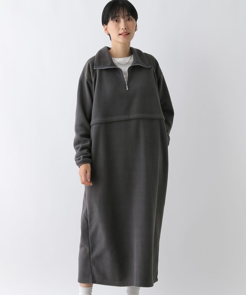 LEPSIM（レプシィム）の「フリース切り替えワンピース 234244