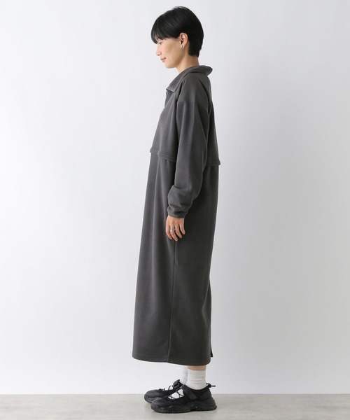 LEPSIM（レプシィム）の「フリース切り替えワンピース 234244