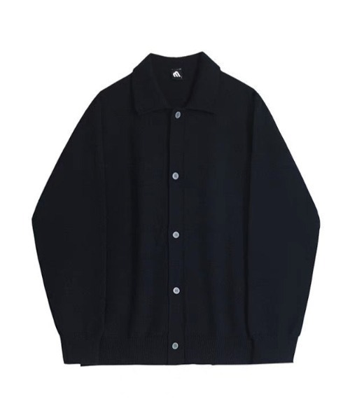 Otte(オッテ)の「コリアンシンプルニットポロシャツ(ニット/セーター・メンズ・ブラック/カーキ/ネイビー/ブラウン・MEDIUM/LARGE/X-LARGE/XX-LARGE)」の17枚目の写真