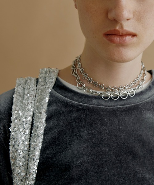 kiehtova（キエトヴァ）の「【kiehtova】SPANGLE TOTE BAG/スパンコール トート バッグ（トートバッグ・レディース・ブラック/シルバー・FREE）」の3枚目の写真