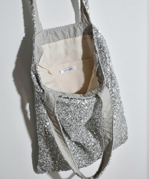 kiehtova（キエトヴァ）の「【kiehtova】SPANGLE TOTE BAG/スパンコール トート バッグ（トートバッグ・レディース・ブラック/シルバー・FREE）」の11枚目の写真