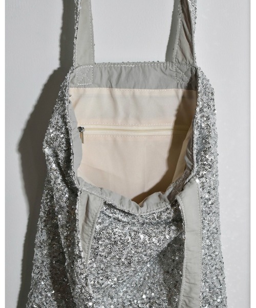 kiehtova（キエトヴァ）の「【kiehtova】SPANGLE TOTE BAG/スパンコール トート バッグ（トートバッグ・レディース・ブラック/シルバー・FREE）」の10枚目の写真