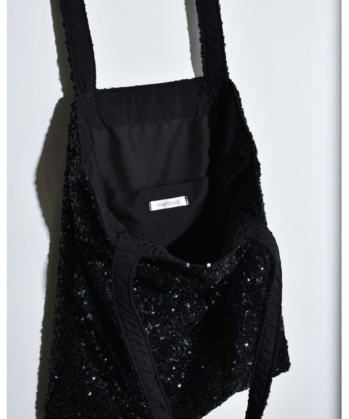 kiehtova（キエトヴァ）の「【kiehtova】SPANGLE TOTE BAG/スパンコール トート バッグ（トートバッグ・レディース・ブラック/シルバー・FREE）」の9枚目の写真