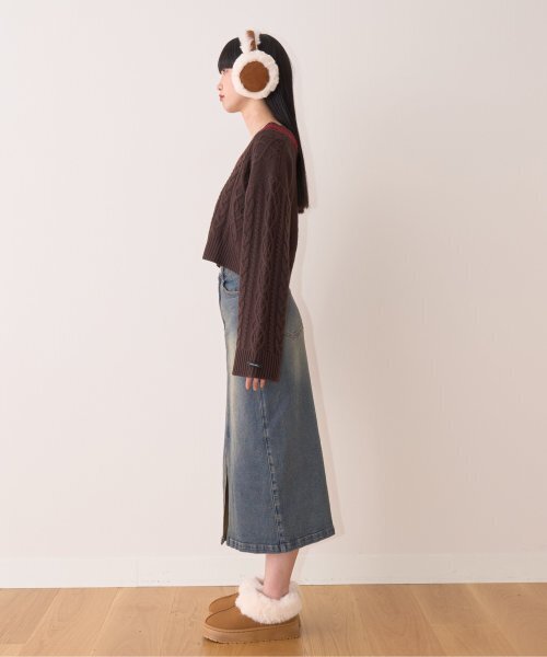 Mi-je(ミジェ)の「デニムロングスカート【韓国ファッション】(スカート・レディース・グレー/ネイビー・M/S)」の18枚目の写真