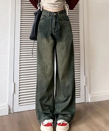 デニムワイドパンツ