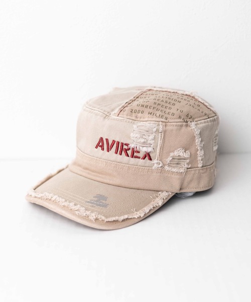 AVIREX(アヴィレックス)の「●AVIREX●Damege Work Cap(キャップ・メンズ・ブラック/オリーブ/ベージュ/ネイビー・FREE)」の1枚目の写真
