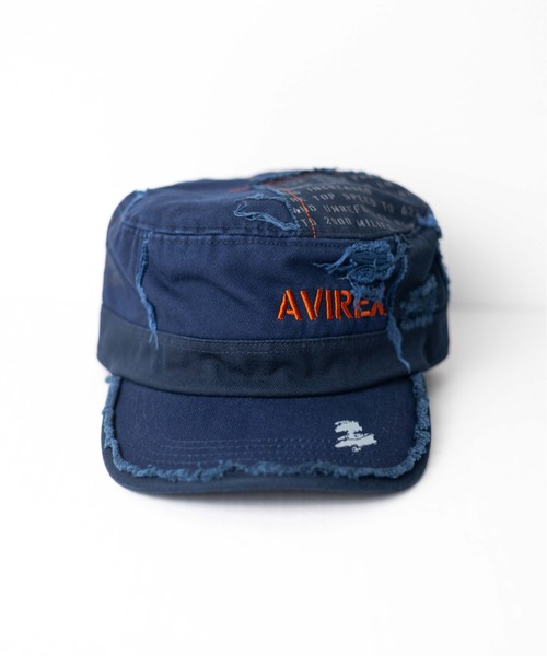 AVIREX(アヴィレックス)の「●AVIREX●Damege Work Cap(キャップ・メンズ・ブラック/オリーブ/ベージュ/ネイビー・FREE)」の8枚目の写真