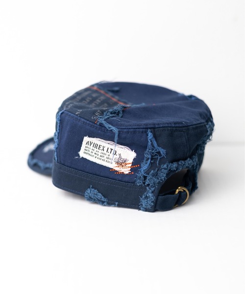 AVIREX(アヴィレックス)の「●AVIREX●Damege Work Cap(キャップ・メンズ・ブラック/オリーブ/ベージュ/ネイビー・FREE)」の10枚目の写真