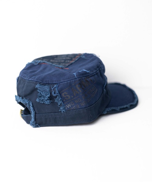 AVIREX(アヴィレックス)の「●AVIREX●Damege Work Cap(キャップ・メンズ・ブラック/オリーブ/ベージュ/ネイビー・FREE)」の13枚目の写真