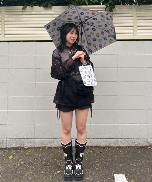 Candy Stripper（キャンディストリッパー）の「DOG&CAT RANDOM FOLDING アンブレラ（折りたたみ傘・レディース・ブラック・FREE）」の19枚目の写真