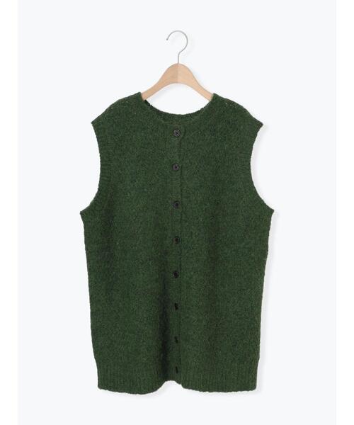 Samansa Mos2(サマンサ モスモス)の「【マシンウォッシャブル】前後2WAY柄編みベスト(ベスト・レディース・ベージュ/チャコールグレー/グリーン/モカ・F)」の19枚目の写真