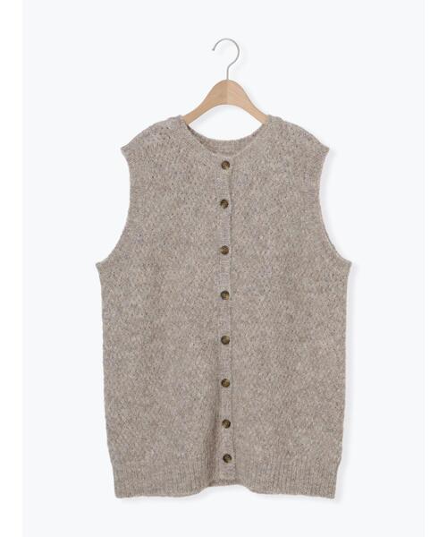 Samansa Mos2(サマンサ モスモス)の「【マシンウォッシャブル】前後2WAY柄編みベスト(ベスト・レディース・ベージュ/チャコールグレー/グリーン/モカ・F)」の20枚目の写真
