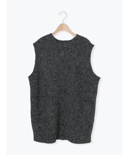 Samansa Mos2(サマンサ モスモス)の「【マシンウォッシャブル】前後2WAY柄編みベスト(ベスト・レディース・ベージュ/チャコールグレー/グリーン/モカ・F)」の21枚目の写真