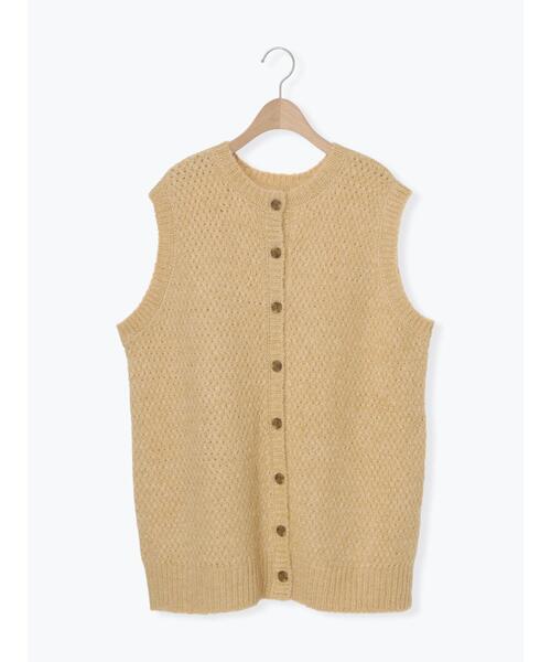 Samansa Mos2(サマンサ モスモス)の「【マシンウォッシャブル】前後2WAY柄編みベスト(ベスト・レディース・ベージュ/チャコールグレー/グリーン/モカ・F)」の22枚目の写真