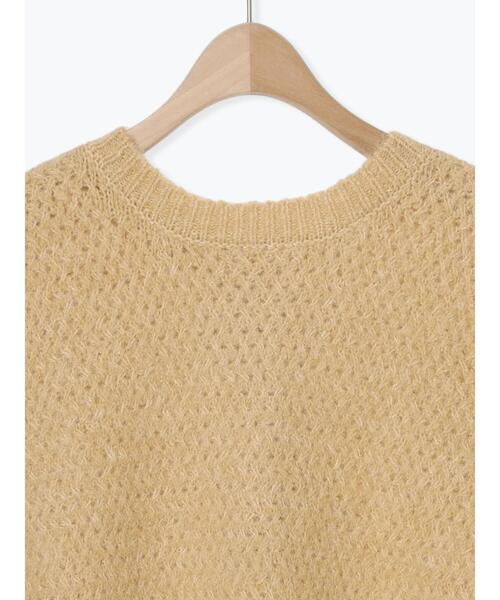 Samansa Mos2(サマンサ モスモス)の「【マシンウォッシャブル】前後2WAY柄編みベスト(ベスト・レディース・ベージュ/チャコールグレー/グリーン/モカ・F)」の15枚目の写真