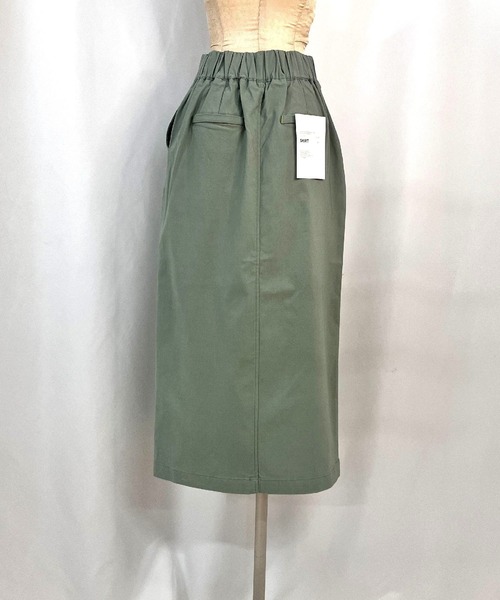 Q(キュー)の「ストレッチタイトスカート(スカート・レディース・カーキ/ブラック・MEDIUM)」の8枚目の写真