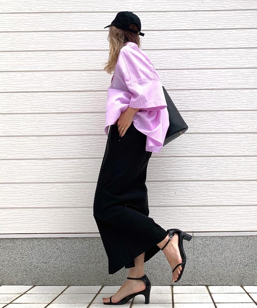 Q(キュー)の「ストレッチタイトスカート(スカート・レディース・カーキ/ブラック・MEDIUM)」の22枚目の写真