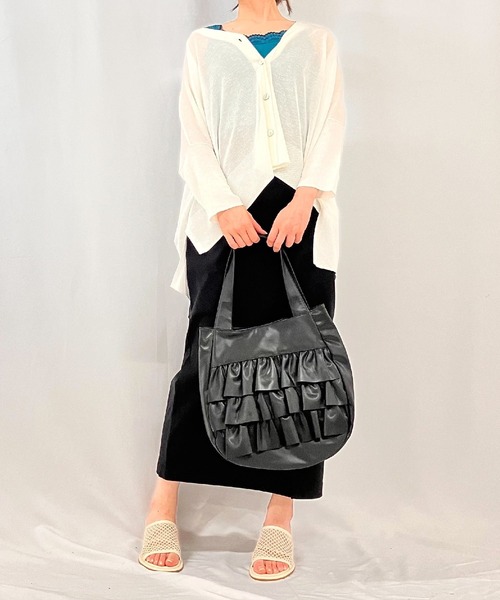 Q(キュー)の「ストレッチタイトスカート(スカート・レディース・カーキ/ブラック・MEDIUM)」の18枚目の写真