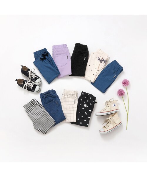 apres les cours（アプレレクール）の「裾リボン/7days Style pants（その他パンツ・キッズ・アイボリー/インディゴブルー/ブラック・90/100/110/120/80/130）」の15枚目の写真