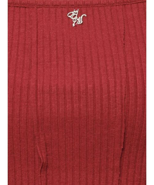 セール】カットアウトショルダーリブTOP（Tシャツ/カットソー