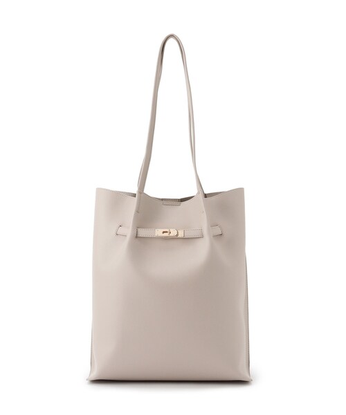 grove(グローブ)の「【A4】ベルトタックハンドルトート(トートバッグ・レディース・ダークグレー/ライトグレー/アイボリー/ブラック・00)」の6枚目の写真