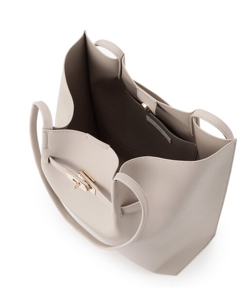 grove(グローブ)の「【A4】ベルトタックハンドルトート(トートバッグ・レディース・ダークグレー/ライトグレー/アイボリー/ブラック・00)」の7枚目の写真