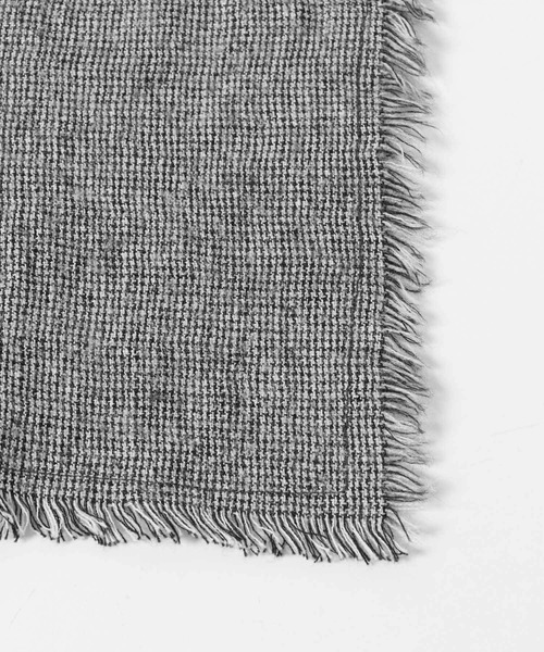 最安値！かぐれ　リネンチェックスクエアストール かぐれ（カグレ）の「チェックスクエアストール（ストール