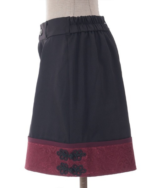 axes femme POETIQUE（アクシーズファムポエティック）の「チャイナ釦ショートパンツ（その他パンツ・レディース・ワイン/ブラック・MEDIUM）」の20枚目の写真