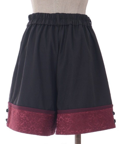 axes femme POETIQUE（アクシーズファムポエティック）の「チャイナ釦ショートパンツ（その他パンツ・レディース・ワイン/ブラック・MEDIUM）」の21枚目の写真