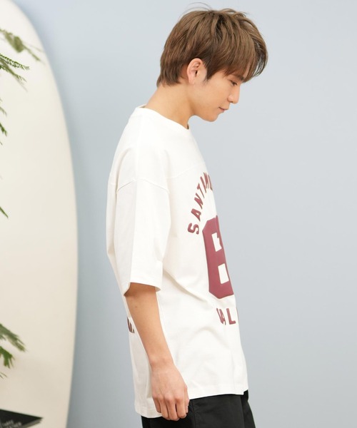 ムラサキスポーツ(ムラサキスポーツ)の「【ムラサキスポーツ限定】DEAR LAUREL/ディアローレル Tシャツ 半袖 バックプリント 抗菌防臭 UVケア 接触冷感 CAL FOOTBALL TEE D25S2106(Tシャツ/カットソー・メンズ・ネイビー/ホワイト/ブラック/サックスブルー・M/L/XL)」の8枚目の写真