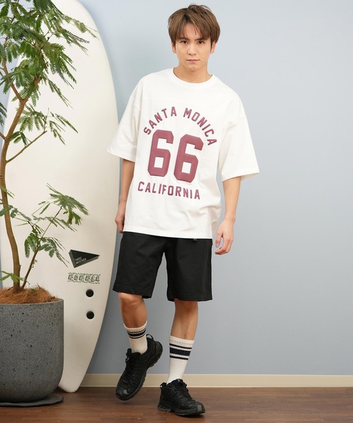 ムラサキスポーツ(ムラサキスポーツ)の「【ムラサキスポーツ限定】DEAR LAUREL/ディアローレル Tシャツ 半袖 バックプリント 抗菌防臭 UVケア 接触冷感 CAL FOOTBALL TEE D25S2106(Tシャツ/カットソー・メンズ・ネイビー/ホワイト/ブラック/サックスブルー・M/L/XL)」の9枚目の写真