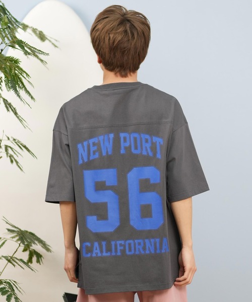 ムラサキスポーツ(ムラサキスポーツ)の「【ムラサキスポーツ限定】DEAR LAUREL/ディアローレル Tシャツ 半袖 バックプリント 抗菌防臭 UVケア 接触冷感 CAL FOOTBALL TEE D25S2106(Tシャツ/カットソー・メンズ・ネイビー/ホワイト/ブラック/サックスブルー・M/L/XL)」の15枚目の写真