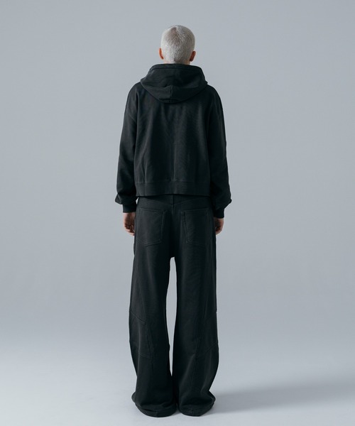 ajouter flow（アジューテフロー）の「【ajouter flow】af metal logo double zip-up hoodie（パーカー・メンズ・ブラック/グレー・M/L）」の10枚目の写真