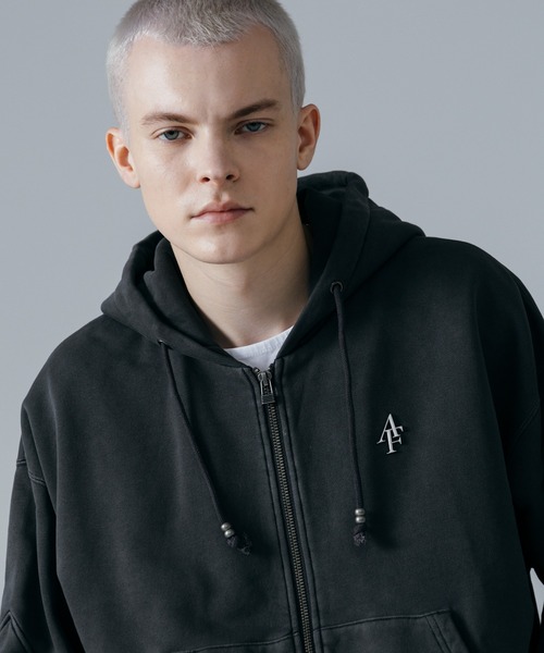 ajouter flow（アジューテフロー）の「【ajouter flow】af metal logo double zip-up hoodie（パーカー・メンズ・ブラック/グレー・M/L）」の12枚目の写真
