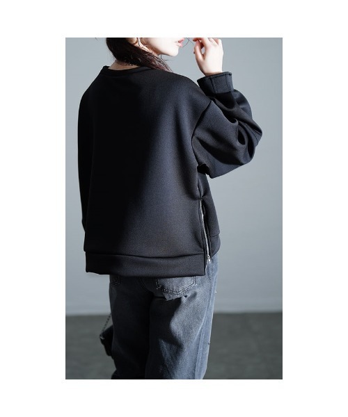 Sawa a la mode（サワアラモード）の「裾ZIPスウェットプルオーバー（スウェット・レディース・ブラック・FREE）」の10枚目の写真