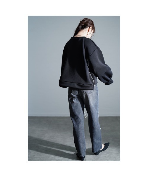 Sawa a la mode（サワアラモード）の「裾ZIPスウェットプルオーバー（スウェット・レディース・ブラック・FREE）」の19枚目の写真