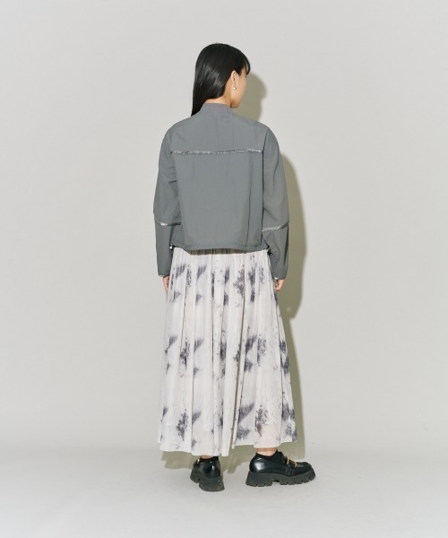 terrace(テラス)の「プリントチュールフレアースカート(スカート・レディース・ブラック系その他/ホワイト系その他2/ホワイト系その他・MEDIUM)」の6枚目の写真