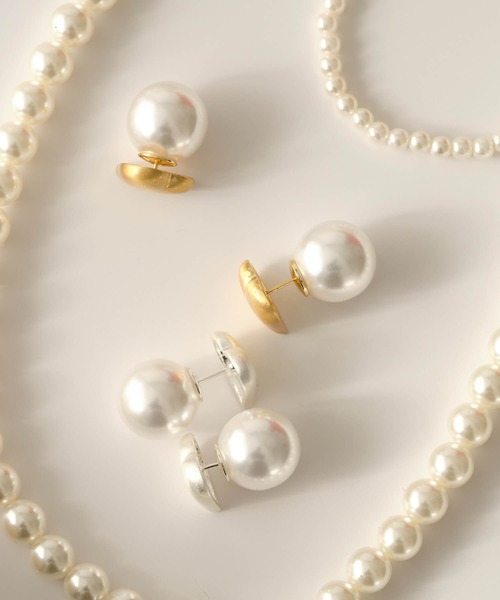 ANOH（アノー）の「ハートバックキャッチピアス（ピアス（両耳用）・レディース・ゴールド/シルバー・FREE）」の6枚目の写真