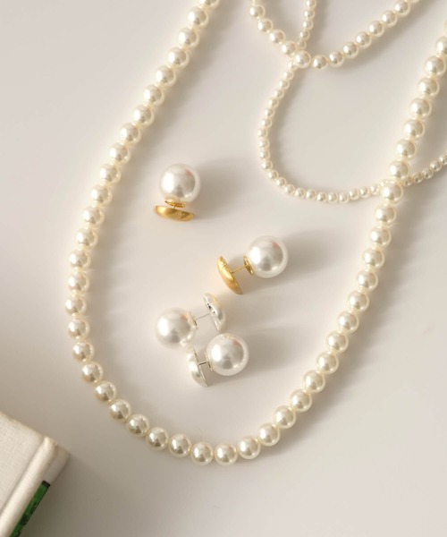 ANOH（アノー）の「ハートバックキャッチピアス（ピアス（両耳用）・レディース・ゴールド/シルバー・FREE）」の7枚目の写真