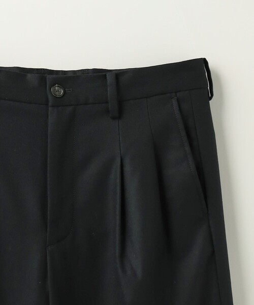 TAKAHIROMIYASHITATheSoloIst.（タカヒロミヤシタザソロイスト）の「＜TAKAHIROMIYASHITATheSoloist.＞ 2TUCK FRONT PANTS/パンツ（スラックス・メンズ・ブラック・46）」の3枚目の写真